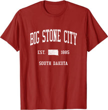 Big Stone City South Dakota SD T-Shirt Vintage Athletic Sports Design Tee