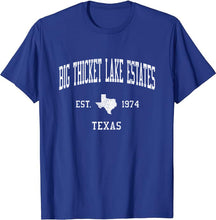 Big Thicket Lake Estates Texas TX T-Shirt Vintage Athletic Sports Design Tee