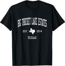 Big Thicket Lake Estates Texas TX T-Shirt Vintage Athletic Sports Design Tee