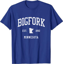 Bigfork Minnesota MN T-Shirt Vintage Athletic Sports Design Tee