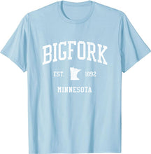 Bigfork Minnesota MN T-Shirt Vintage Athletic Sports Design Tee
