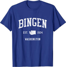 Bingen Washington WA T-Shirt Vintage Athletic Sports Design Tee