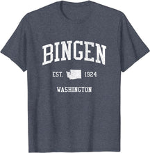 Bingen Washington WA T-Shirt Vintage Athletic Sports Design Tee