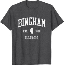 Bingham Illinois IL T-Shirt Vintage Athletic Sports Design Tee