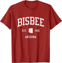 Bisbee Arizona AZ T-Shirt Vintage Athletic Sports Design Tee