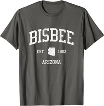 Bisbee Arizona AZ T-Shirt Vintage Athletic Sports Design Tee