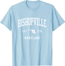 Bishopville Maryland MD T-Shirt Vintage Athletic Sports Design Tee