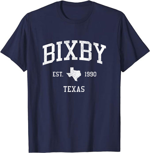 Bixby Texas TX T-Shirt Vintage Athletic Sports Design Tee