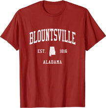 Blountsville Alabama AL T-Shirt Vintage Athletic Sports Design Tee