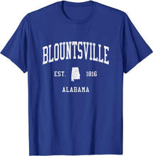 Blountsville Alabama AL T-Shirt Vintage Athletic Sports Design Tee