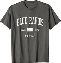 Blue Rapids Kansas KS T-Shirt Vintage Athletic Sports Design Tee