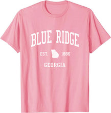 Blue Ridge Georgia GA T-Shirt Vintage Athletic Sports Design Tee