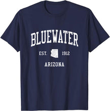 Bluewater Arizona AZ T-Shirt Vintage Athletic Sports Design Tee