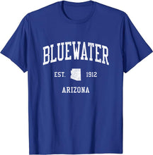 Bluewater Arizona AZ T-Shirt Vintage Athletic Sports Design Tee