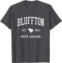 Bluffton South Carolina SC T-Shirt Vintage Athletic Sports Design Tee