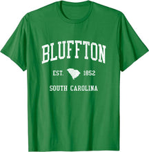 Bluffton South Carolina SC T-Shirt Vintage Athletic Sports Design Tee