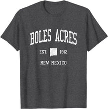 Boles Acres New Mexico NM T-Shirt Vintage Athletic Sports Design Tee