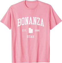 Bonanza Utah UT T-Shirt Vintage Athletic Sports Design Tee