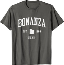 Bonanza Utah UT T-Shirt Vintage Athletic Sports Design Tee