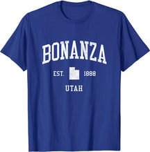 Bonanza Utah UT T-Shirt Vintage Athletic Sports Design Tee