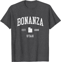 Bonanza Utah UT T-Shirt Vintage Athletic Sports Design Tee