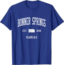 Bonner Springs Kansas KS T-Shirt Vintage Athletic Sports Design Tee