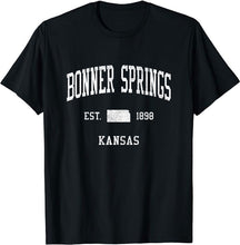 Bonner Springs Kansas KS T-Shirt Vintage Athletic Sports Design Tee