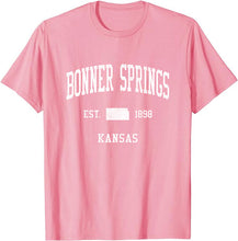 Bonner Springs Kansas KS T-Shirt Vintage Athletic Sports Design Tee