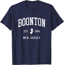 Boonton New Jersey NJ T-Shirt Vintage Athletic Sports Design Tee