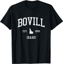 Bovill Idaho ID T-Shirt Vintage Athletic Sports Design Tee