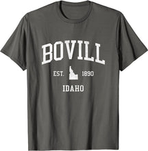 Bovill Idaho ID T-Shirt Vintage Athletic Sports Design Tee