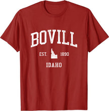 Bovill Idaho ID T-Shirt Vintage Athletic Sports Design Tee