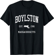 Boylston Massachusetts MA T-Shirt Vintage Athletic Sports Design Tee