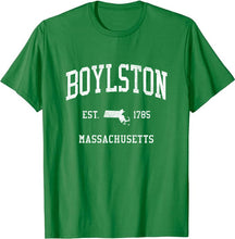 Boylston Massachusetts MA T-Shirt Vintage Athletic Sports Design Tee