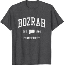 Bozrah Connecticut CT T-Shirt Vintage Athletic Sports Design Tee