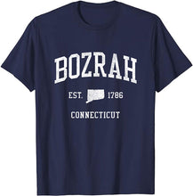 Bozrah Connecticut CT T-Shirt Vintage Athletic Sports Design Tee