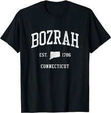 Bozrah Connecticut CT T-Shirt Vintage Athletic Sports Design Tee