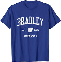 Bradley Arkansas AR T-Shirt Vintage Athletic Sports Design Tee