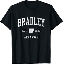 Bradley Arkansas AR T-Shirt Vintage Athletic Sports Design Tee