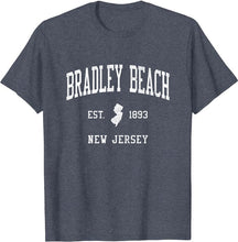 Bradley Beach New Jersey NJ T-Shirt Vintage Athletic Sports Design Tee