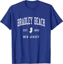 Bradley Beach New Jersey NJ T-Shirt Vintage Athletic Sports Design Tee