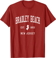 Bradley Beach New Jersey NJ T-Shirt Vintage Athletic Sports Design Tee