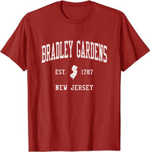 Bradley Gardens New Jersey NJ T-Shirt Vintage Athletic Sports Design Tee
