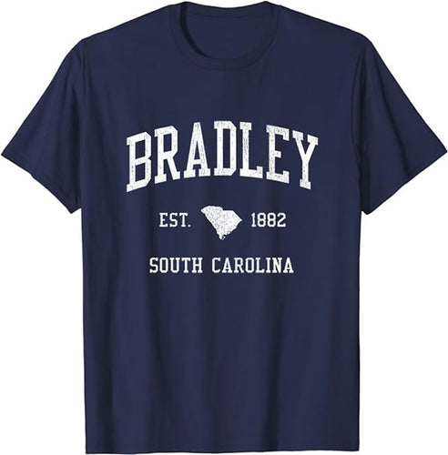 Bradley South Carolina SC T-Shirt Vintage Athletic Sports Design Tee