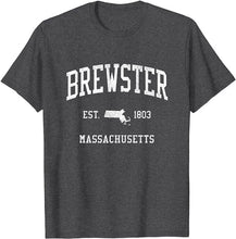 Brewster Massachusetts MA T-Shirt Vintage Athletic Sports Design Tee