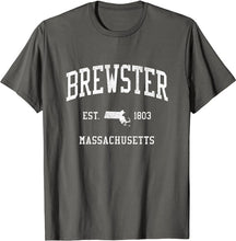 Brewster Massachusetts MA T-Shirt Vintage Athletic Sports Design Tee
