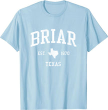 Briar Texas TX T-Shirt Vintage Athletic Sports Design Tee