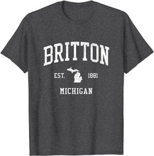 Britton Michigan MI T-Shirt Vintage Athletic Sports Design Tee