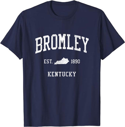 Bromley Kentucky KY T-Shirt Vintage Athletic Sports Design Tee