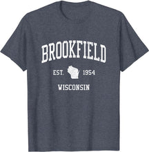 Brookfield Wisconsin WI T-Shirt Vintage Athletic Sports Design Tee